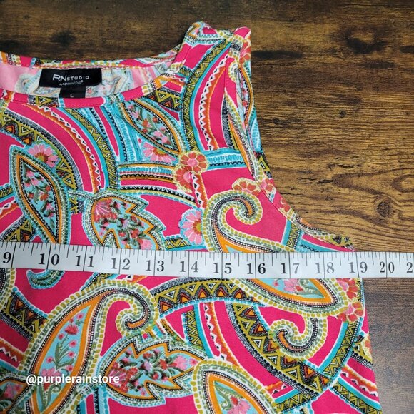 RN Studio Ronnie Nicole Floral Paisley Slip Dress L Gardencore Fairycore Whimsy - Picture 8 of 11